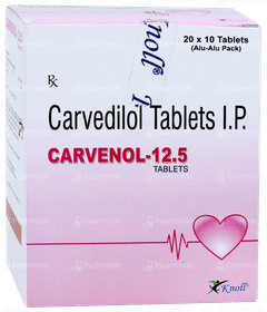 Carvenol 12.5 Tablet 10 Carvenol 12.5 Tablet 10