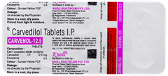 Carvenol 12.5 Tablet 10 Carvenol 12.5 Tablet 10