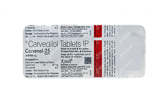 Carvenol 25 Tablet 10