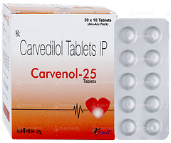 Carvenol 25 Tablet 10