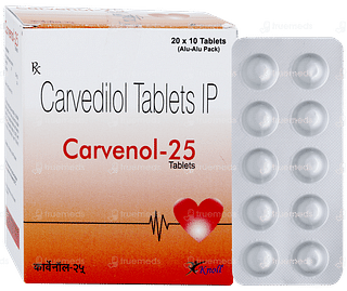 Carvenol 25 Tablet 10