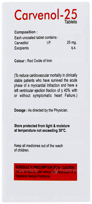 Carvenol 25 Tablet 10