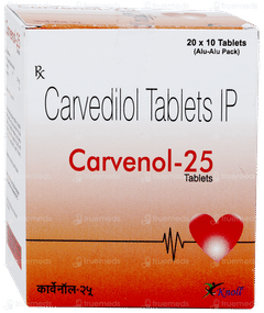 Carvenol 25 Tablet 10 Carvenol 25 Tablet 10