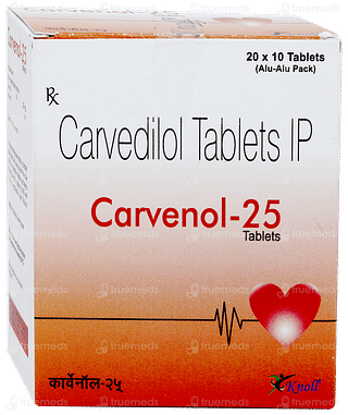 Carvenol 25 Tablet 10