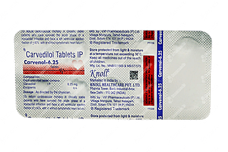 Carvenol 6.25 MG Tablet 10