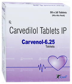 Carvenol 6.25 Tablet 10 Carvenol 6.25 Tablet 10