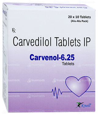 Carvenol 6.25 Tablet 10