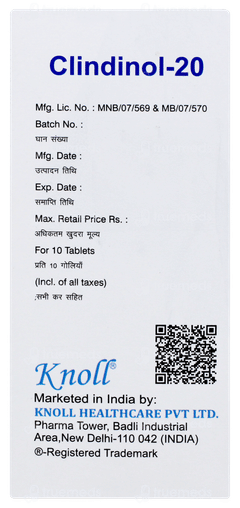 Clindinol 20 Tablet 10