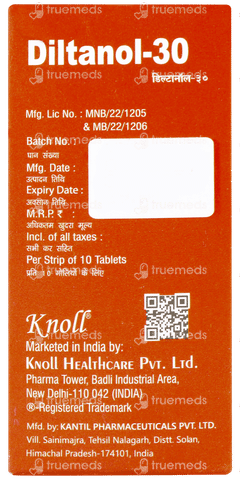 Diltanol 30 Tablet 10 Diltanol 30 Tablet 10