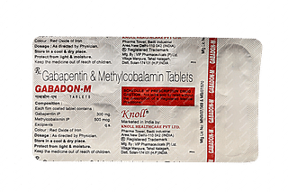 Gabadon M 300 Mg/500 MCG Tablet 10