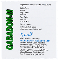 Gabadon M Tablet 10 Gabadon M Tablet 10