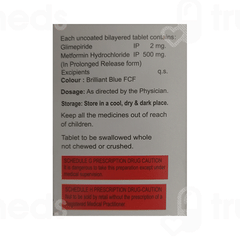 Glimed Mf 2 500 Er Tablet 10 Glimed Mf 2 500 Er Tablet 10