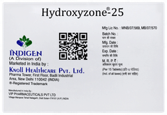 Hydroxyzone 25 Tablet 15