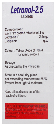 Letronol 2.5 Tablet 5 Letronol 2.5 Tablet 5