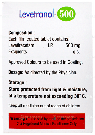 Levetranol 500 Tablet 10
