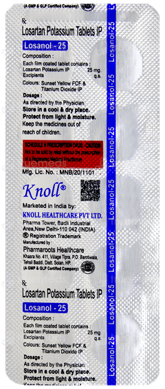 Losanol 25 Tablet 10