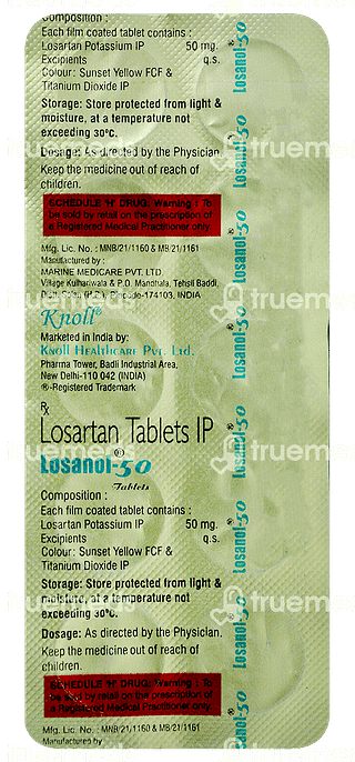 Losanol 50 MG Tablet 10