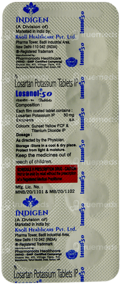 Losanol 50 Tablet 10
