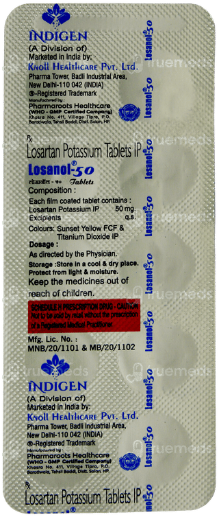 Losanol 50 Tablet 10