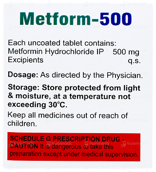 Metform 500 Tablet 20
