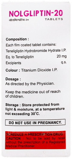Nolgliptin 20 Tablet 10 Nolgliptin 20 Tablet 10