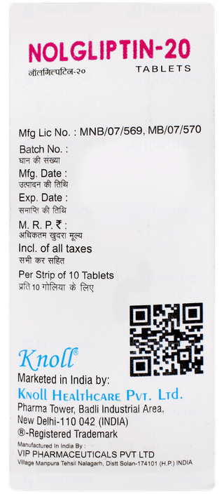Nolgliptin 20 Tablet 10