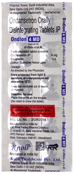 Ondion 4 Md Tablet 10