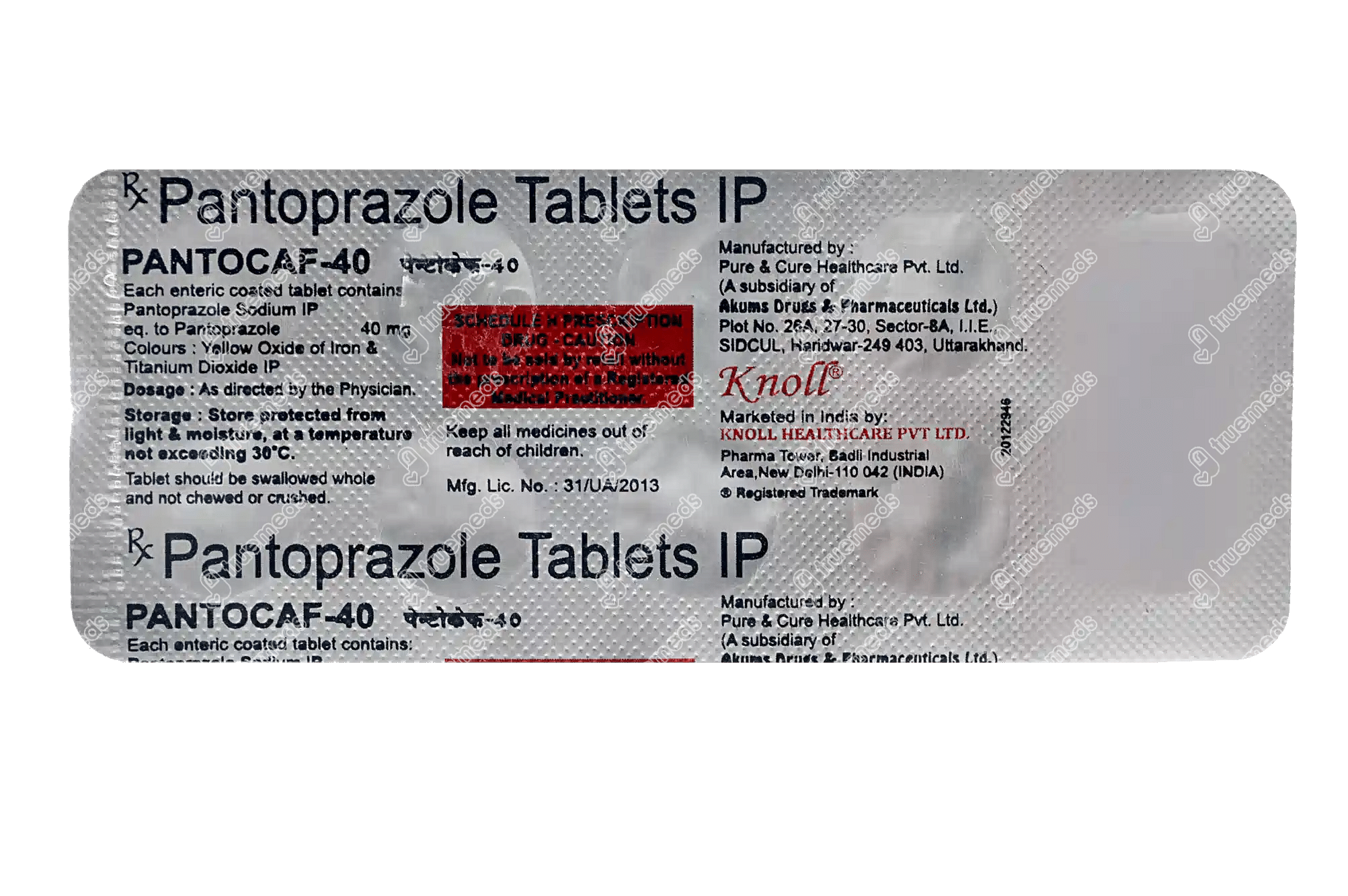 Pantocaf 40 | Order Pantocaf 40 Tablet Online at Truemeds