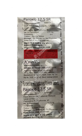 Paroxit-12.5 MG Tablet Sr 10