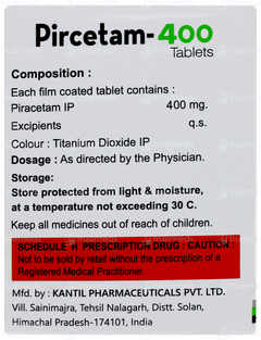 Pircetam 400 Tablet 10 Pircetam 400 Tablet 10
