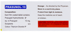 Prasunol 10 Tablet 10 Prasunol 10 Tablet 10