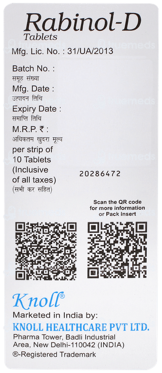 Rabinol D Tablet 10