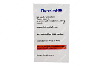 Thyroxinol 50 MCG Tablet 120