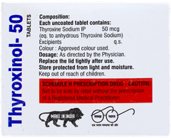 Thyroxinol 50 Tablet 120 Thyroxinol 50 Tablet 120