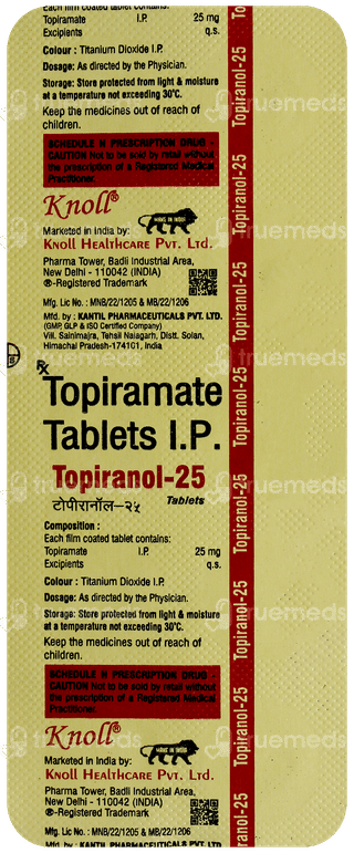 Topiranol 25 Tablet 10