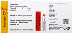 Torsinol 20 Tablet 10 Torsinol 20 Tablet 10