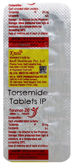 Torsinol 20 Tablet 10 Torsinol 20 Tablet 10