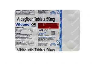 Vildanol 50 Tablet 15