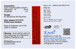 Vildanol 50 Tablet 15