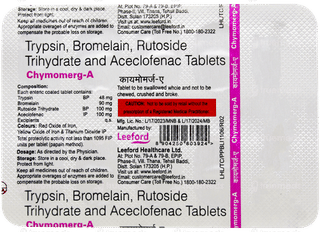 Chymomerg A Tablet 10