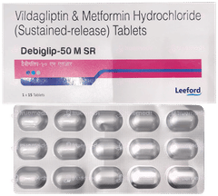 Debiglip 50 M Sr Tablet 15