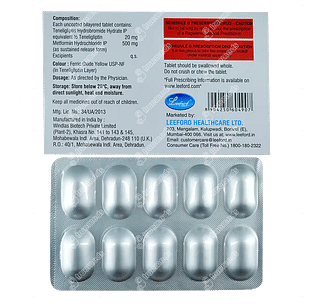 Debiliptin M 20/500 MG Tablet Sr 10