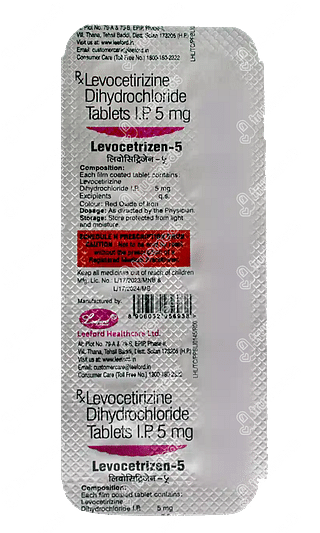 Levocetrizen 5mg Tablet 10