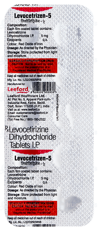 Levocetrizen 5 Tablet 10