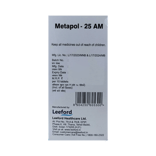 Metapol 25 Am Tablet 10