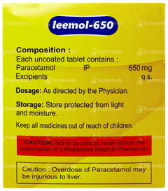 Leemol 650 Tablet 15 Leemol 650 Tablet 15