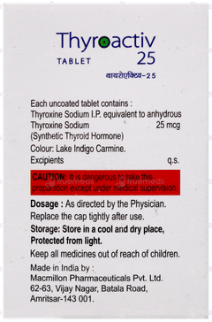 Thyroactiv 25 Tablet 100