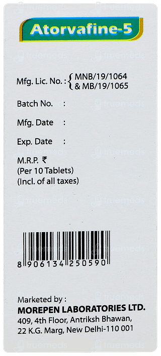 Atorvafine 5 Tablet 10