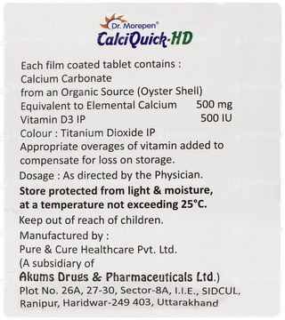 Calciquick Hd Tablet 15
