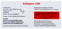 Gabapen 100 Tablet 10 Gabapen 100 Tablet 10
